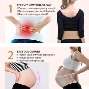 Maternity Belt Pregnancy Belt Maternity Belly Band Breathable Adjustable Abdominal Binder Support for Pelvic Hip Lumbar Lower Back
