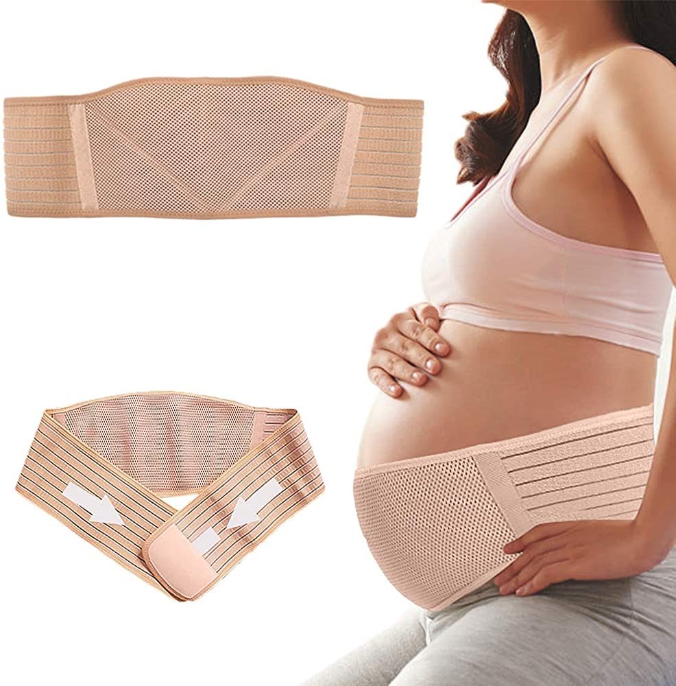 Maternity Belt Pregnancy Belt Maternity Belly Band Breathable Adjustable Abdominal Binder Support for Pelvic Hip Lumbar Lower Back