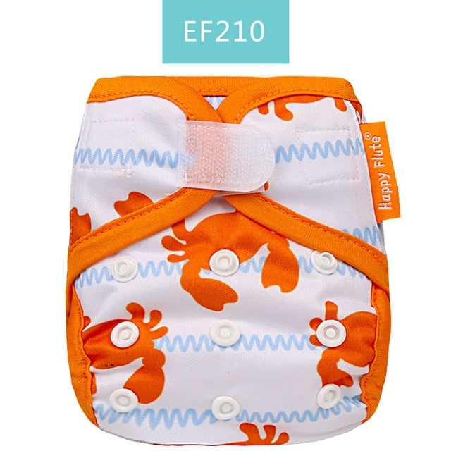 Newborn Tiny Diaper Cover Washable Baby Cover Cartoon Animal Adjustable Nappy Reusable Cloth Diapers Available