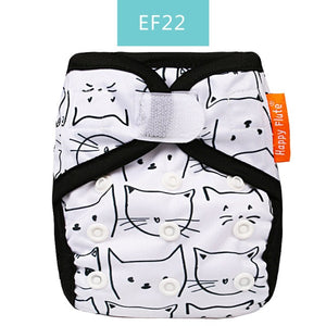 Newborn Tiny Diaper Cover Washable Baby Cover Cartoon Animal Adjustable Nappy Reusable Cloth Diapers Available