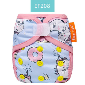 Newborn Tiny Diaper Cover Washable Baby Cover Cartoon Animal Adjustable Nappy Reusable Cloth Diapers Available