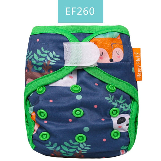 Newborn Tiny Diaper Cover Washable Baby Cover Cartoon Animal Adjustable Nappy Reusable Cloth Diapers Available