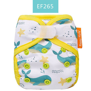 Newborn Tiny Diaper Cover Washable Baby Cover Cartoon Animal Adjustable Nappy Reusable Cloth Diapers Available