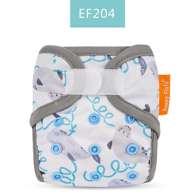 Newborn Tiny Diaper Cover Washable Baby Cover Cartoon Animal Adjustable Nappy Reusable Cloth Diapers Available