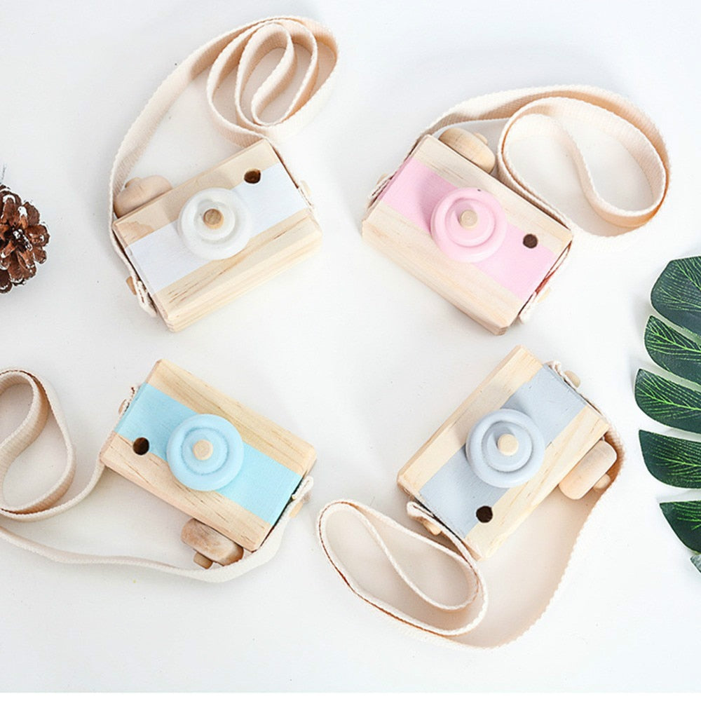 2020 Cute Nordic Hanging Wooden Camera Toys Kids Toys Gift 9.5X6X3cm Room Decor Furnishing Articles Christmas Gift  Wooden Toy