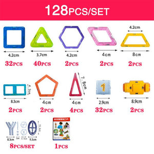 Mini Magnetic Designer Construction Set Magnetic Designer Building  Block Set Magnet Educational Toys For Children Kids Gift