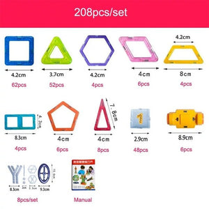 Mini Magnetic Designer Construction Set Magnetic Designer Building  Block Set Magnet Educational Toys For Children Kids Gift