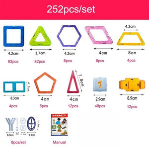Mini Magnetic Designer Construction Set Magnetic Designer Building  Block Set Magnet Educational Toys For Children Kids Gift