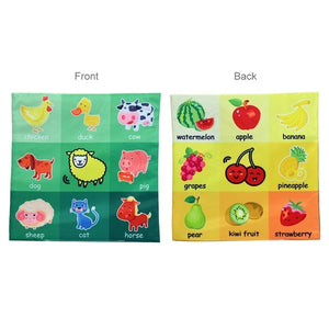Baby Toys For Newborn Soft Cloth Book 0-12 Months Kids Learning Educational Black/White Cognition Rustle Sound Newspaper