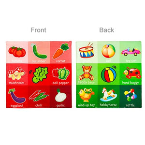 Baby Toys For Newborn Soft Cloth Book 0-12 Months Kids Learning Educational Black/White Cognition Rustle Sound Newspaper