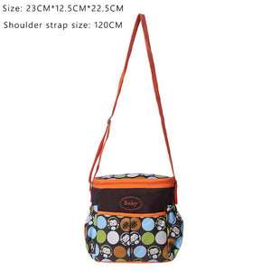 Multifunctional Baby Diaper bag Baby Care Nappy Bags Print baby stroller bags Mummy Maternity bag mom Travel handbag