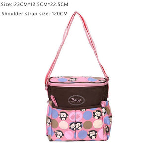 Multifunctional Baby Diaper bag Baby Care Nappy Bags Print baby stroller bags Mummy Maternity bag mom Travel handbag