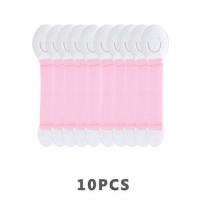 10Pcs/Lot Baby Safety Lock Protection From Children Refrigerator Plastic Child Castle Drawer Cabinet Kids Security Door Stopper