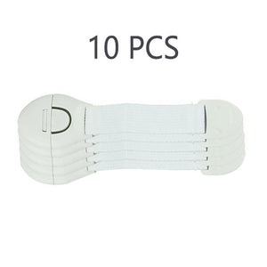 10Pcs/Lot Baby Safety Lock Protection From Children Refrigerator Plastic Child Castle Drawer Cabinet Kids Security Door Stopper
