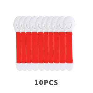 10Pcs/Lot Baby Safety Lock Protection From Children Refrigerator Plastic Child Castle Drawer Cabinet Kids Security Door Stopper