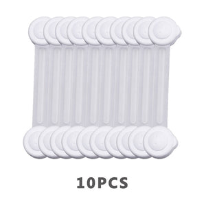 10Pcs/Lot Baby Safety Lock Protection From Children Refrigerator Plastic Child Castle Drawer Cabinet Kids Security Door Stopper