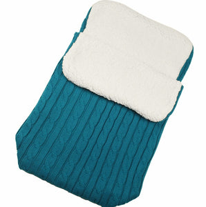 Infant Baby Knitted Warm Swaddle Sleeping Bag Thicken Blanket Fleece Thickness Autumn/winter Stroller Warm Wrap Blanket