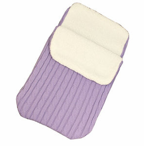Infant Baby Knitted Warm Swaddle Sleeping Bag Thicken Blanket Fleece Thickness Autumn/winter Stroller Warm Wrap Blanket