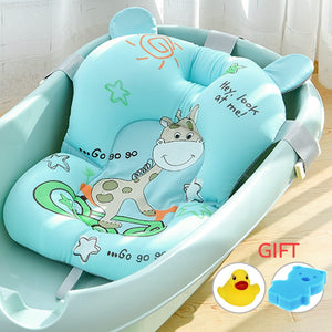 Infant Baby Bath Pad NewBorn Shower Portable Air Cushion Bed Babies Non-Slip Bathtub Mat Safety Security Bath Seat Dropshipping