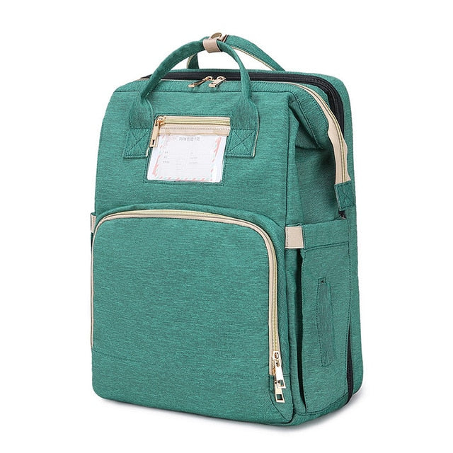 New portable folding crib mommy bag multifunctional large capacity mother and baby bag portable shoulder mommy bag bag baby