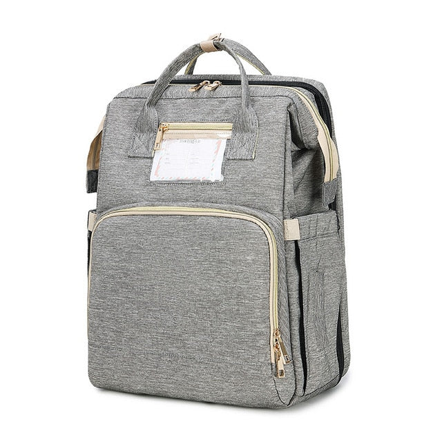 New portable folding crib mommy bag multifunctional large capacity mother and baby bag portable shoulder mommy bag bag baby