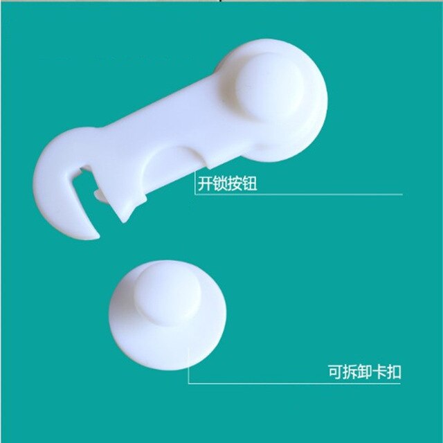 10Pcs/Lot Baby Safety Lock Protection From Children Refrigerator Plastic Child Castle Drawer Cabinet Kids Security Door Stopper