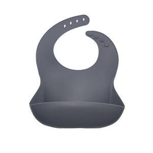 Fashion Washable Waterproof Adjustable Silicone Baby Bib Newborn Infant Feeding Soft Scarf Drooling Bibs
