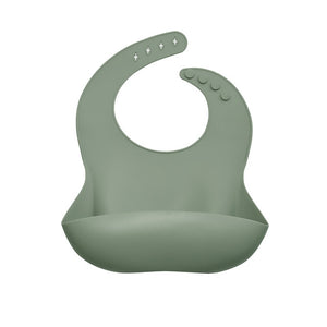 Fashion Washable Waterproof Adjustable Silicone Baby Bib Newborn Infant Feeding Soft Scarf Drooling Bibs