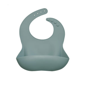 Fashion Washable Waterproof Adjustable Silicone Baby Bib Newborn Infant Feeding Soft Scarf Drooling Bibs