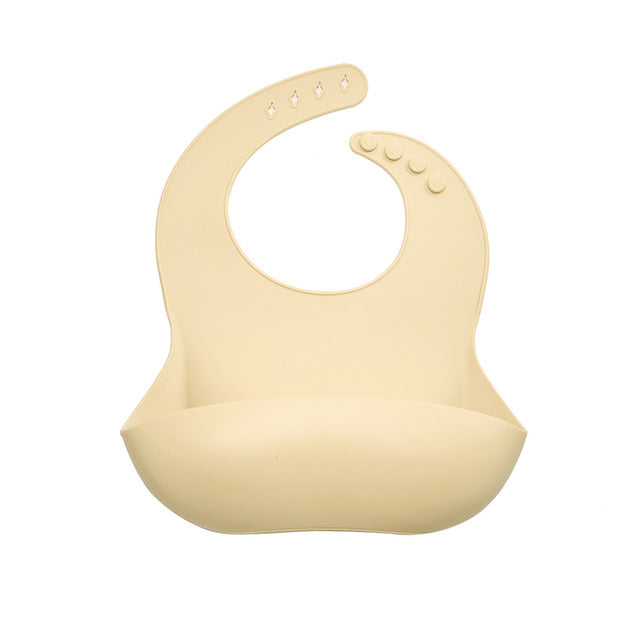 Fashion Washable Waterproof Adjustable Silicone Baby Bib Newborn Infant Feeding Soft Scarf Drooling Bibs