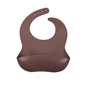 Fashion Washable Waterproof Adjustable Silicone Baby Bib Newborn Infant Feeding Soft Scarf Drooling Bibs