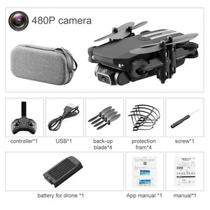 Protable Mini Drone 4K 1080P HD Camera WiFi Fpv Air Pressure Altitude Hold Foldable Quadcopter RC Drone Toy
