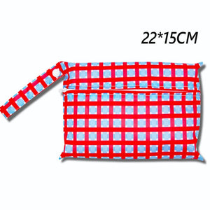 Cute Cartoon Striped Baby Diaper Bag Waterproof Travel Maternity Small Wet Bags for Mommy Storage Stroller Accessories 28*30cm