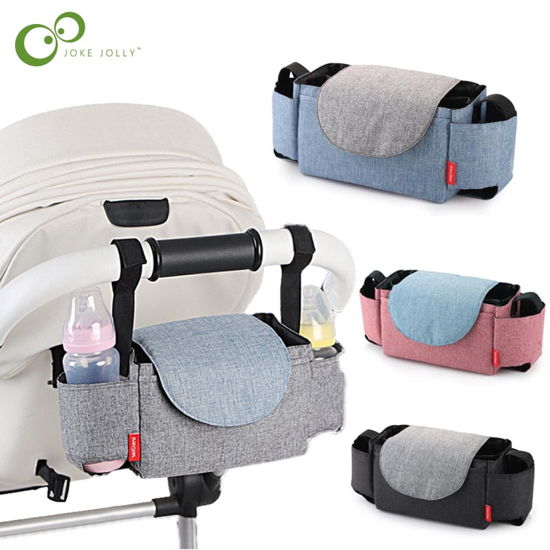 Baby Stroller Organizer Nappy Bag Hook Hanging Mummy Carriage Waterproof Bottle Bag Handbag Pram Cart Organizer Diaper Bag ZXH