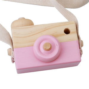 Wooden Camera Toys Cute Nordic Hanging Kids Toy Gift Room Decor Furnishing Articles Wooden Toys For Kid 10*8*5.5Cm