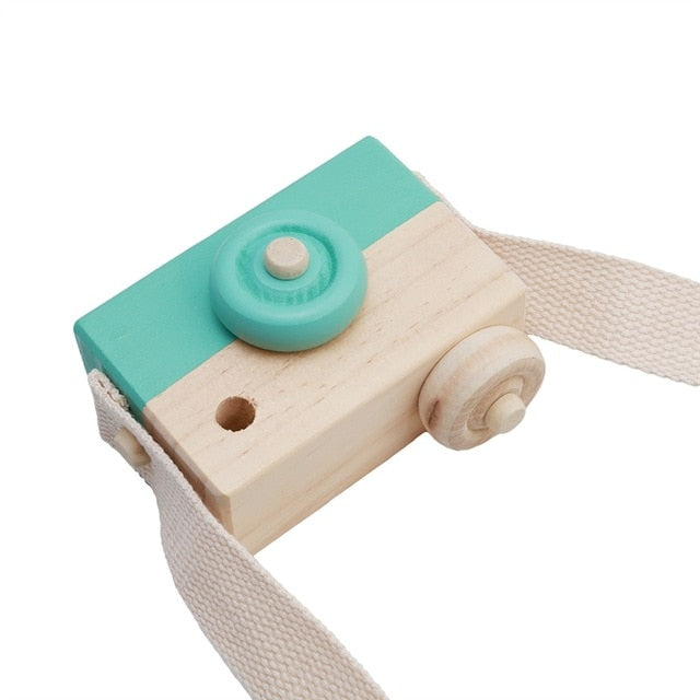 Wooden Camera Toys Cute Nordic Hanging Kids Toy Gift Room Decor Furnishing Articles Wooden Toys For Kid 10*8*5.5Cm
