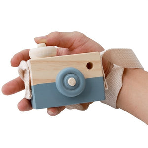 Wooden Camera Toys Cute Nordic Hanging Kids Toy Gift Room Decor Furnishing Articles Wooden Toys For Kid 10*8*5.5Cm