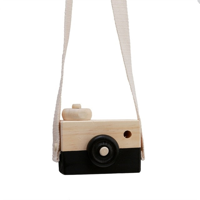 Wooden Camera Toys Cute Nordic Hanging Kids Toy Gift Room Decor Furnishing Articles Wooden Toys For Kid 10*8*5.5Cm