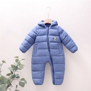 Newborn Baby Boy Clothes Rompers Winter Thick Baby Girl Romper Jumpsuit Snow Overalls for Newborns Christmas Rompers for Boys