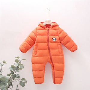 Newborn Baby Boy Clothes Rompers Winter Thick Baby Girl Romper Jumpsuit Snow Overalls for Newborns Christmas Rompers for Boys
