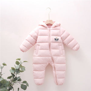 Newborn Baby Boy Clothes Rompers Winter Thick Baby Girl Romper Jumpsuit Snow Overalls for Newborns Christmas Rompers for Boys