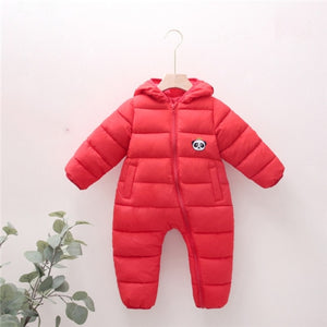 Newborn Baby Boy Clothes Rompers Winter Thick Baby Girl Romper Jumpsuit Snow Overalls for Newborns Christmas Rompers for Boys