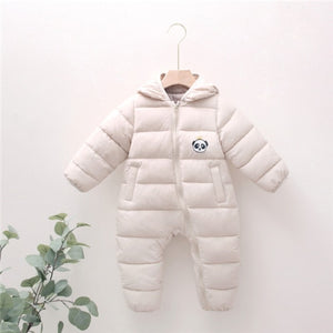 Newborn Baby Boy Clothes Rompers Winter Thick Baby Girl Romper Jumpsuit Snow Overalls for Newborns Christmas Rompers for Boys