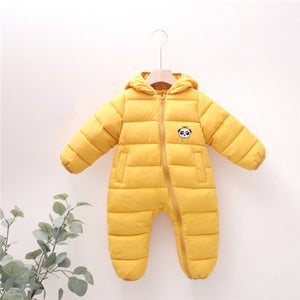 Newborn Baby Boy Clothes Rompers Winter Thick Baby Girl Romper Jumpsuit Snow Overalls for Newborns Christmas Rompers for Boys