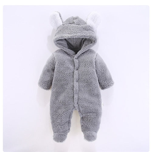 Newborn Baby Boy Clothes Rompers Winter Thick Baby Girl Romper Jumpsuit Snow Overalls for Newborns Christmas Rompers for Boys