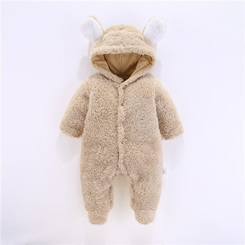 Newborn Baby Boy Clothes Rompers Winter Thick Baby Girl Romper Jumpsuit Snow Overalls for Newborns Christmas Rompers for Boys