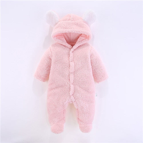 Newborn Baby Boy Clothes Rompers Winter Thick Baby Girl Romper Jumpsuit Snow Overalls for Newborns Christmas Rompers for Boys