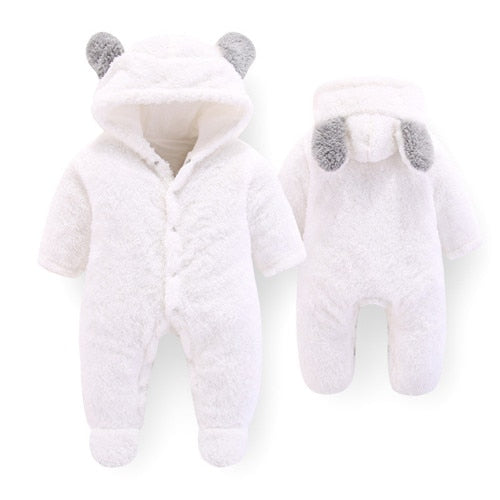 Newborn Baby Boy Clothes Rompers Winter Thick Baby Girl Romper Jumpsuit Snow Overalls for Newborns Christmas Rompers for Boys
