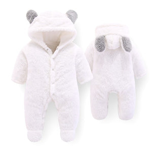 Newborn Baby Boy Clothes Rompers Winter Thick Baby Girl Romper Jumpsuit Snow Overalls for Newborns Christmas Rompers for Boys
