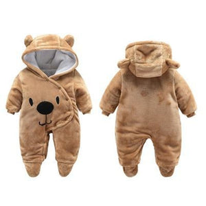 Newborn Baby Boy Clothes Rompers Winter Thick Baby Girl Romper Jumpsuit Snow Overalls for Newborns Christmas Rompers for Boys